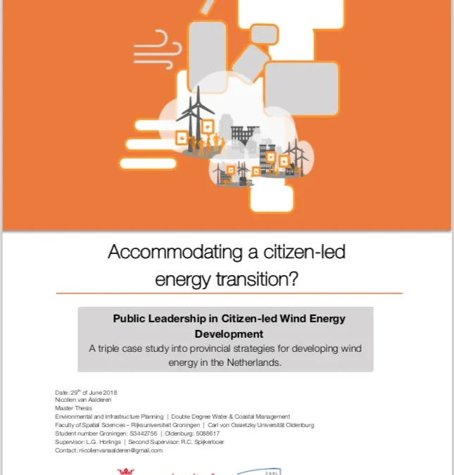 Accommodating a citizen-led energy transition?